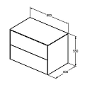Шкаф за мивка Conca 80СМ T4322Y6 – Ideal Standard 11.14.40.0008 - siko.bg Шкаф за мивка Conca 80СМ T4322Y6 – Ideal Standard 11.14.40.0008 – миниатюра 2